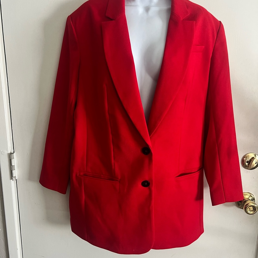 Express Oversized Bold Red Women's Blazer